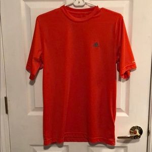 Bright orange Adidas work out shirt